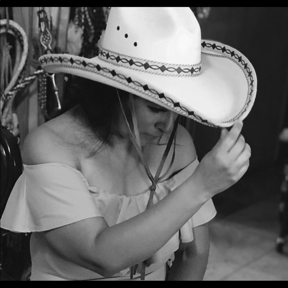 High quality leather rodeo hat unisex